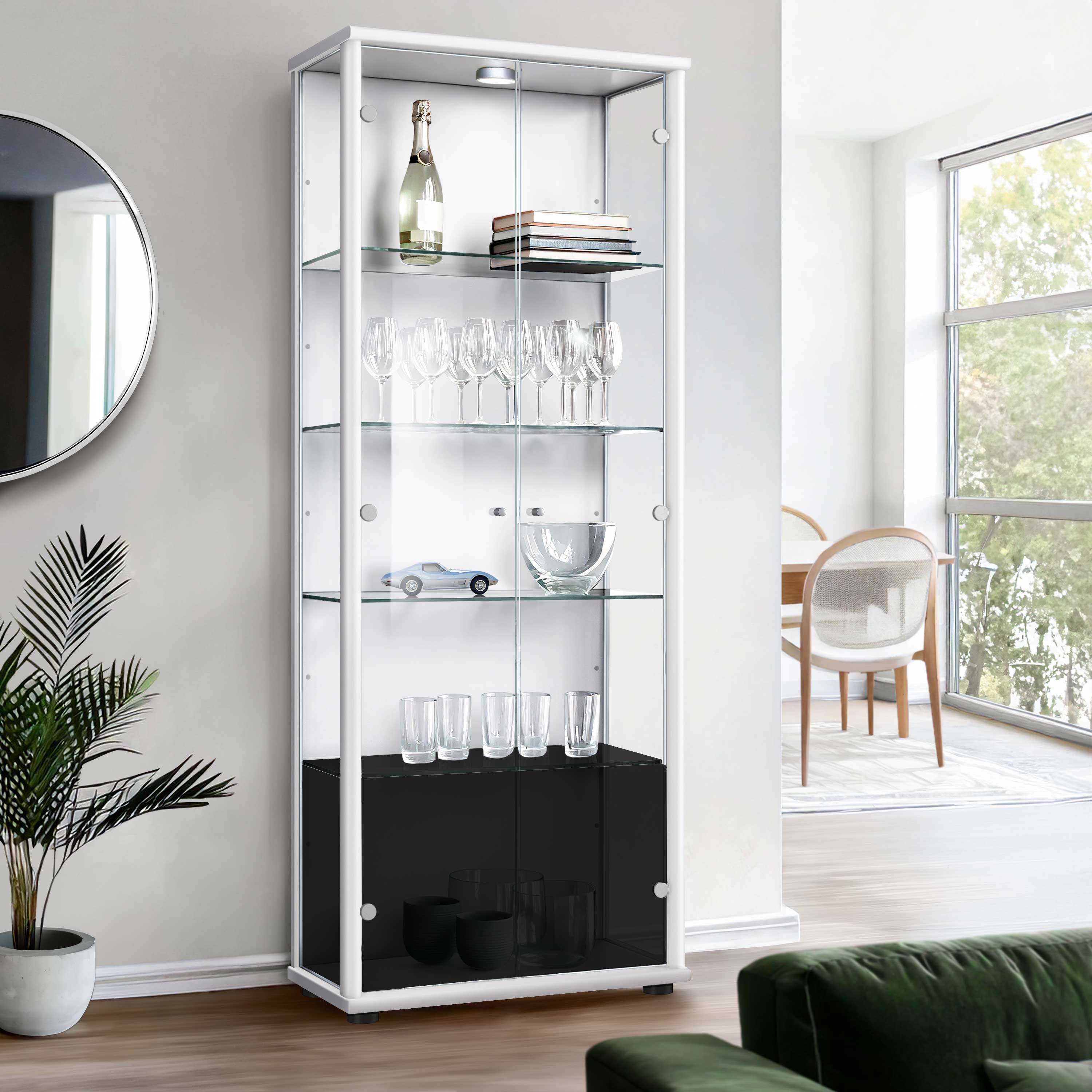 #Farbe_Weiß / Schwarzes Glas