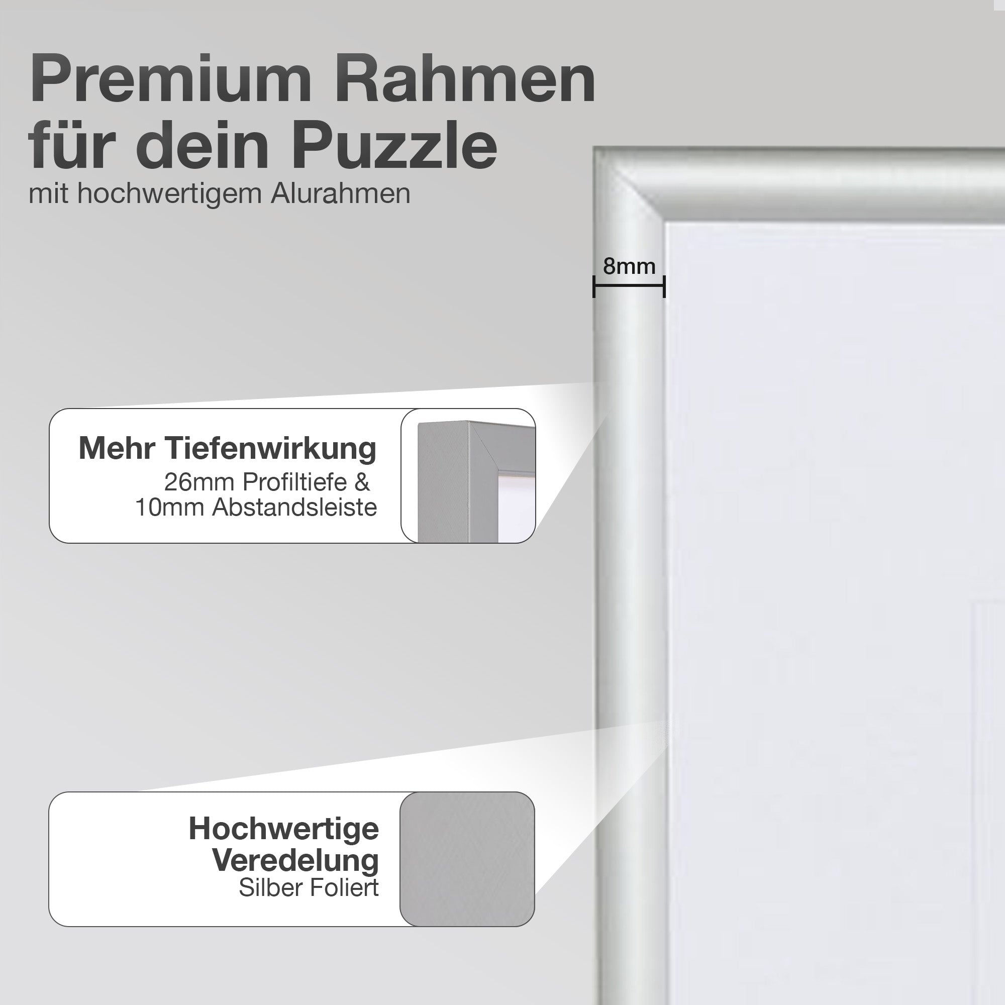 Premium Puzzle-Rahmen