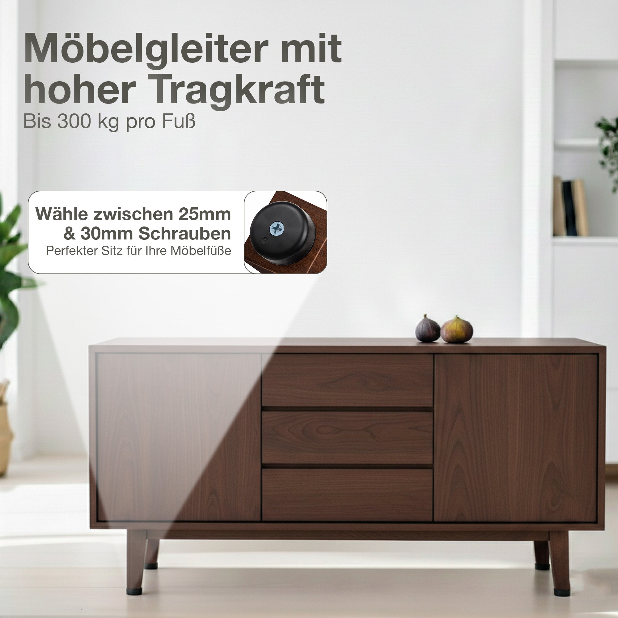 Möbelfüße 40x25mm