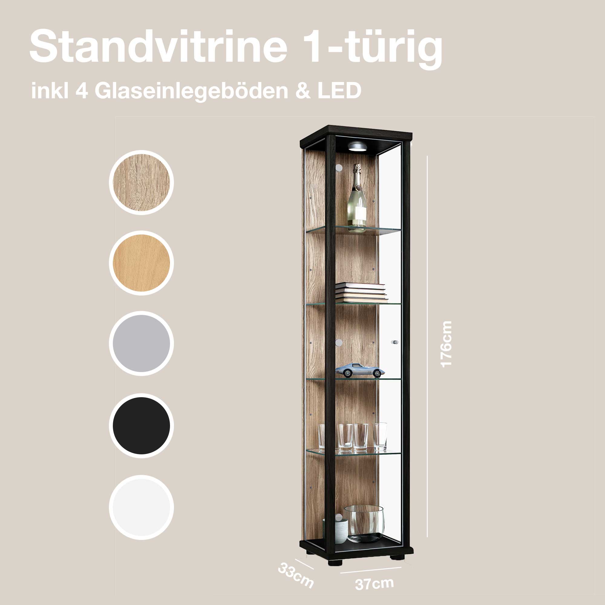 #Farbe_Sonoma Eiche / Schwarz