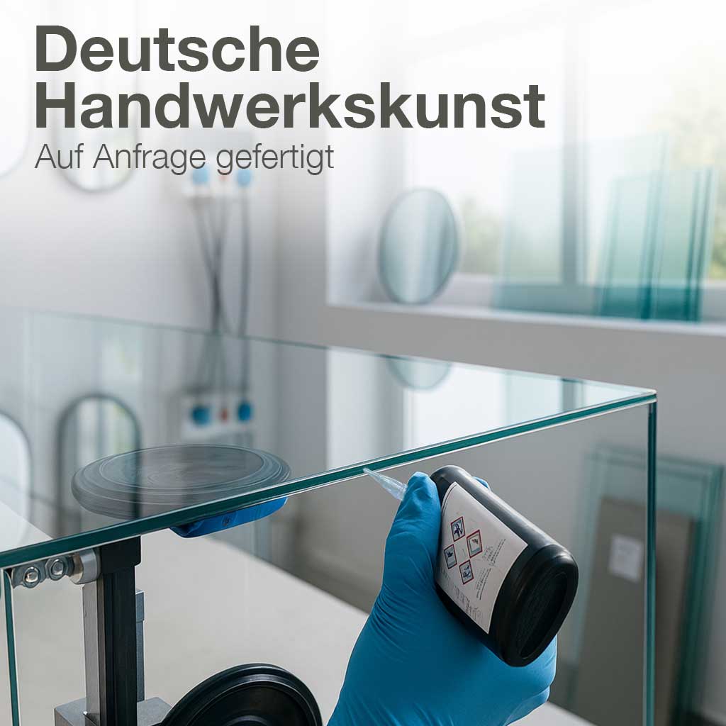 Kunstvitrine aus Glas