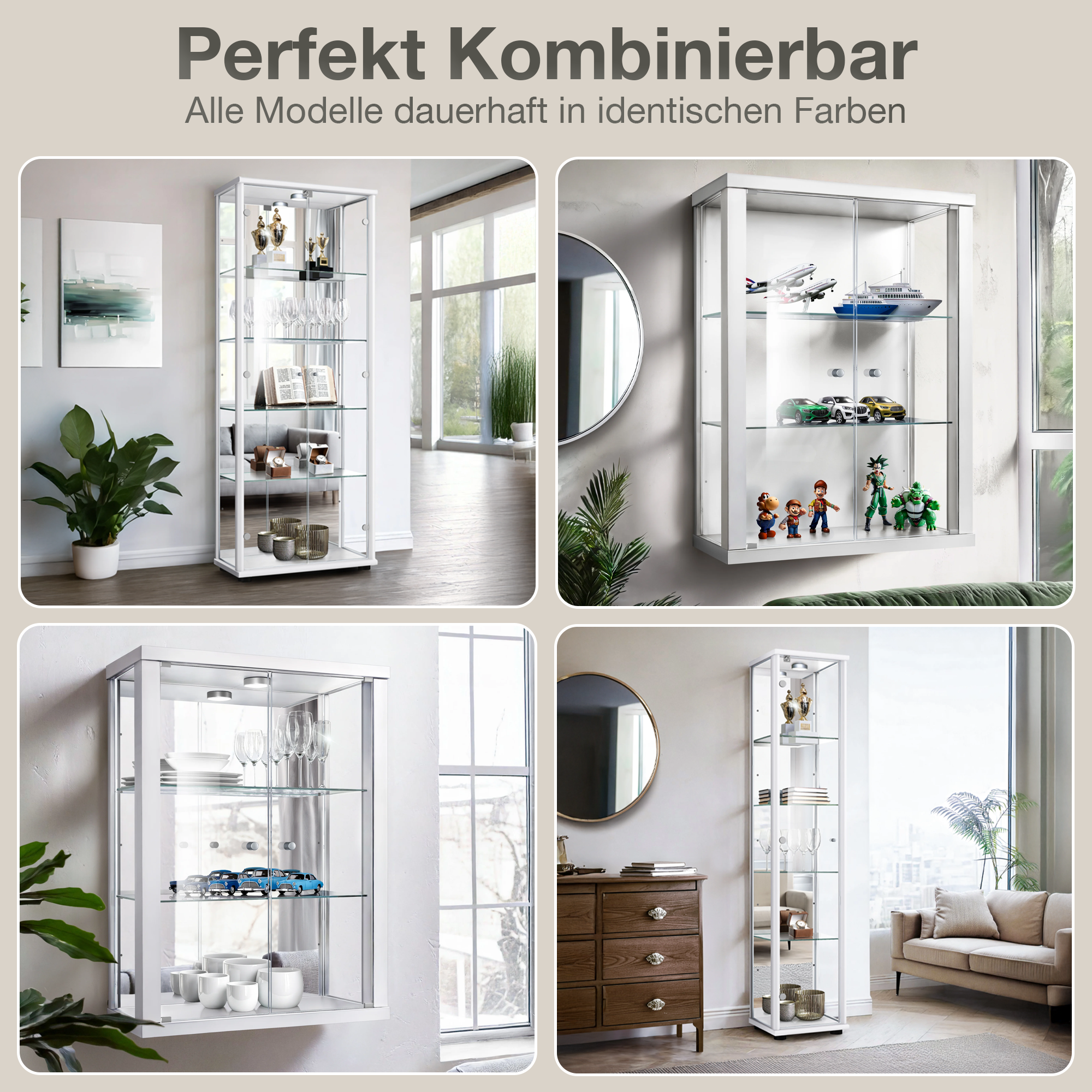 #Farbe_Weiß / Schwarzes Glas