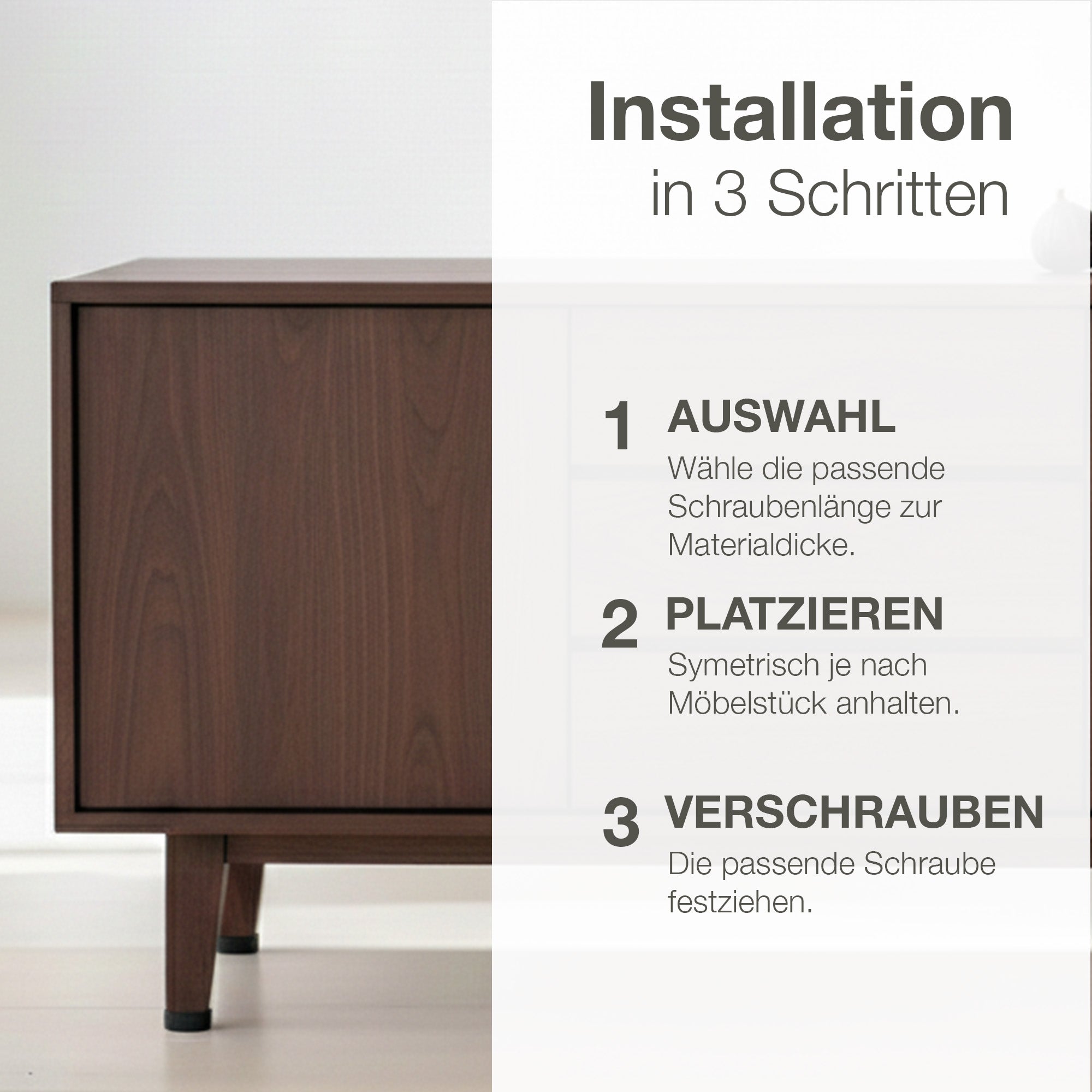 Möbelfüße 40x25mm
