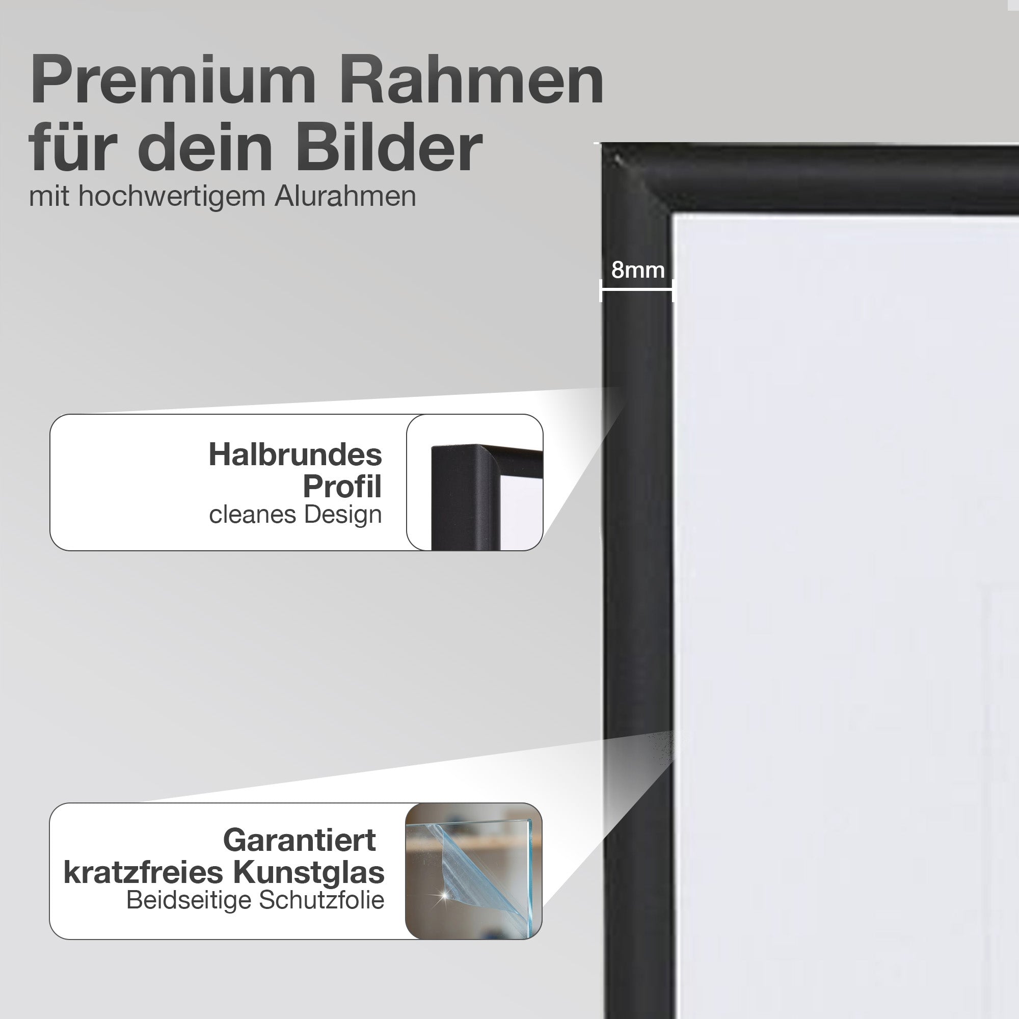Aluminium Bilderrahmen