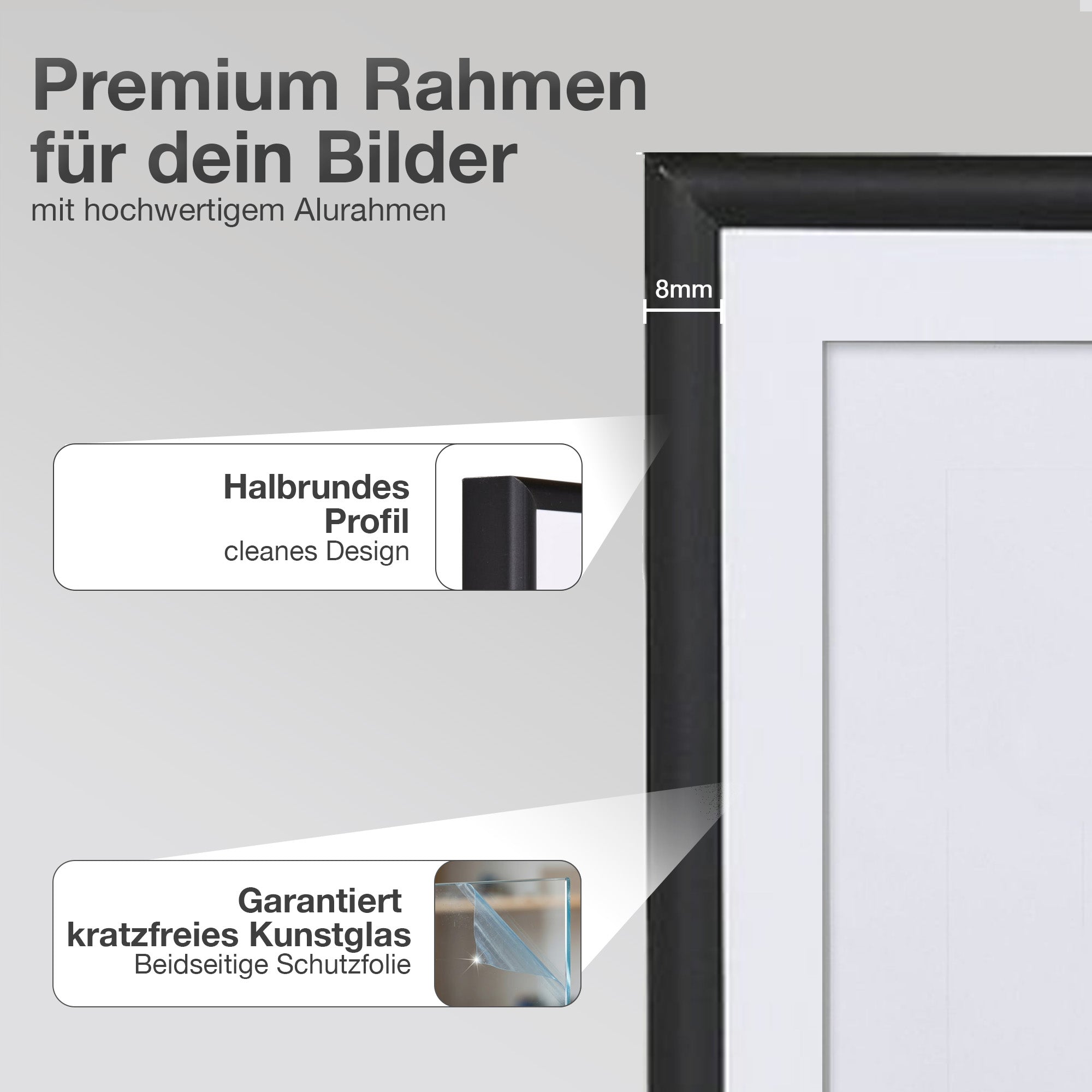 Aluminium Bilderrahmen